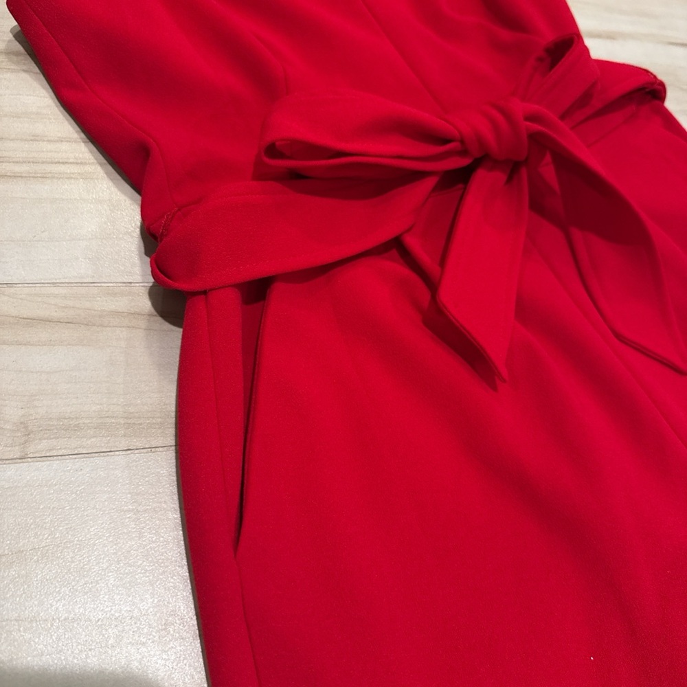 Calvin Klein Red ❤️ Sleeveless Jumpsuit • Size 4 • Like New - Picture 5 of 16